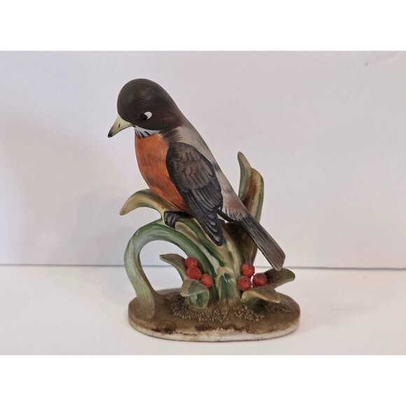 Lefton China Robin Bird Figurine KW464 - Picture 1 of 6